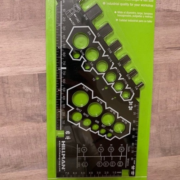 Hillman Bolt, Nut & Screw Gauge, Metric Black - Picture 7 of 8